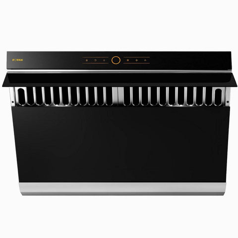 Front view of the FOTILE JQG9001 Range Hood in Black Front view of the FOTILE JQG9001 Range Hood in Black