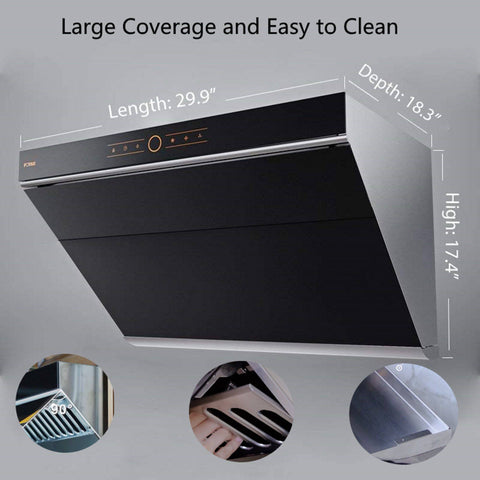 Measurements of the FOTILE JQG7501 Range Hood Measurements of the FOTILE JQG7501 Range Hood