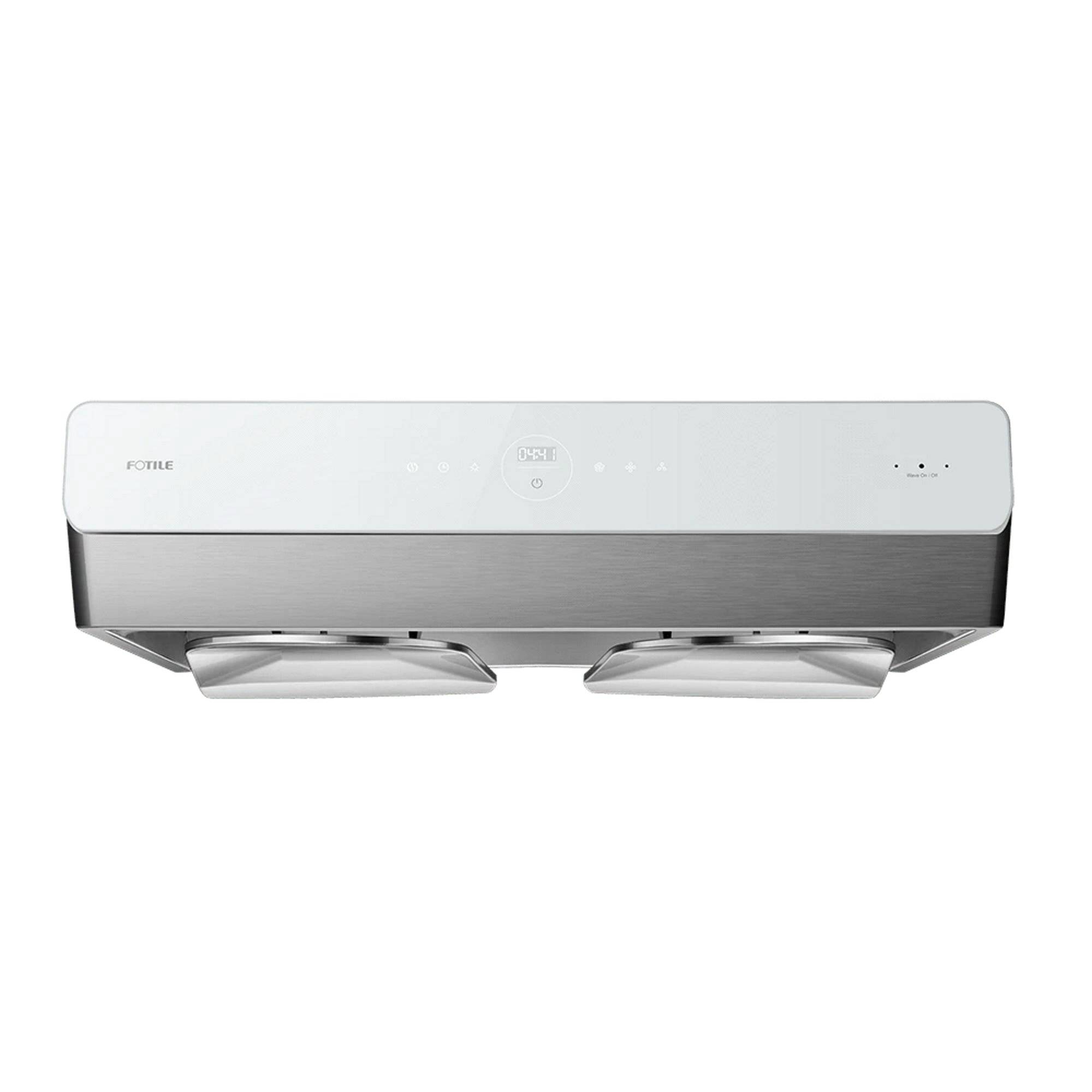 FOTILE Slant Vent Series 30 850 CFM Under Cabinet or Wall Mount Range Hood  with 2 LED light and Push Buttons, Tempered Glass