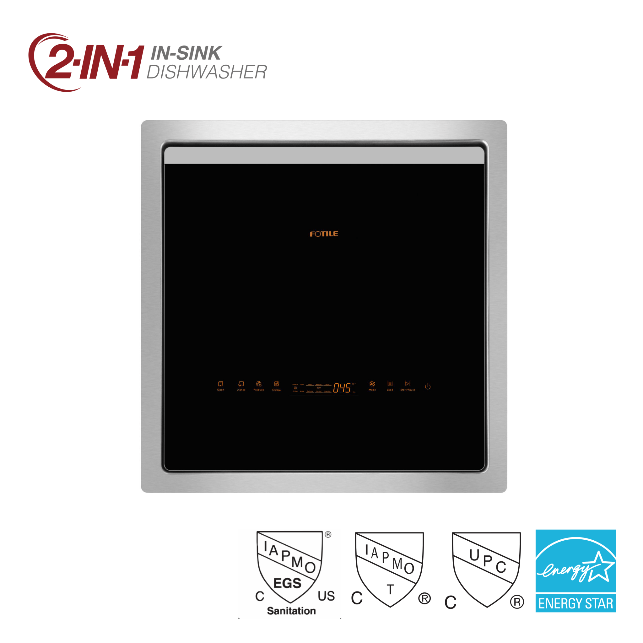 2 - IN - 1 Top Load Dishwasher | SD1F - S1 - FOTILE