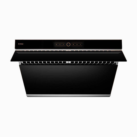 Front View of FOTILE JQG7501 Range Hood in Black