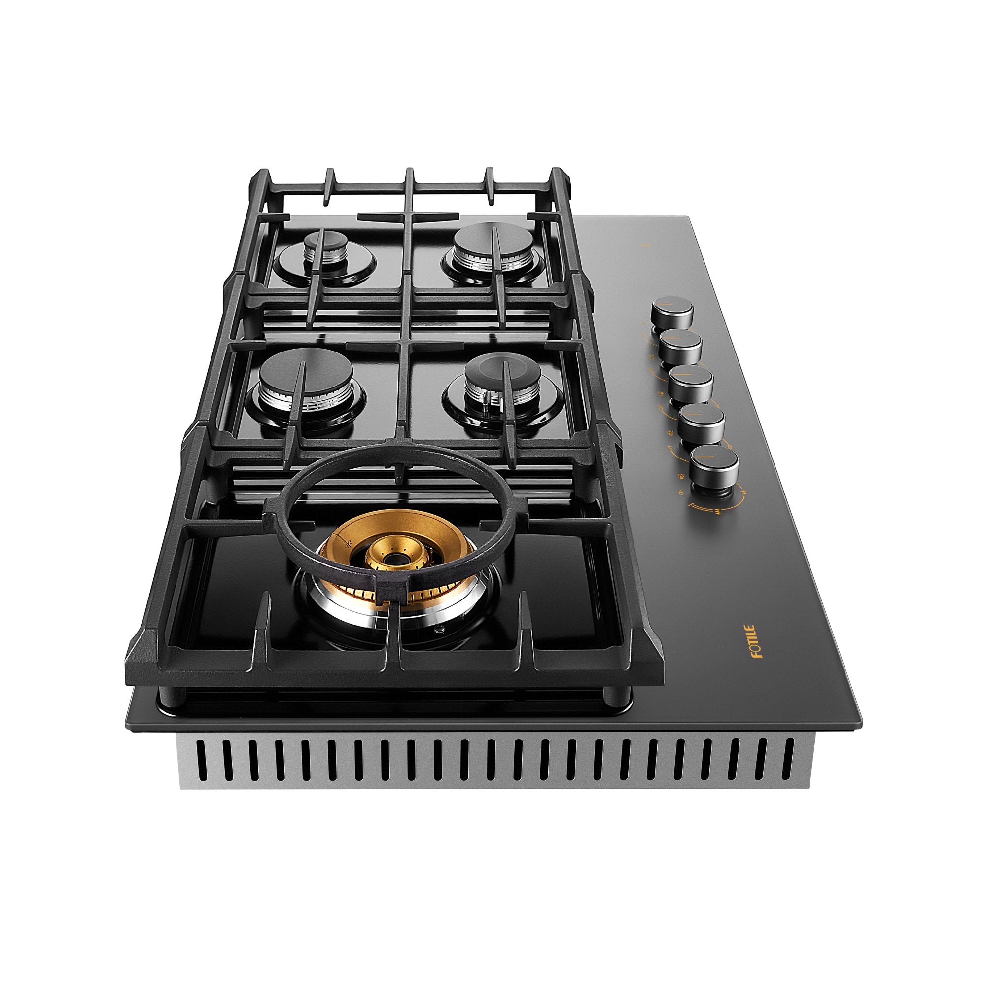 36" Anti - glare Glass Tri - Ring Gas Cooktop Series | GLG36501 - FOTILE