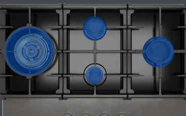 Ergonomic Burner Layout Maximizes Efficiency