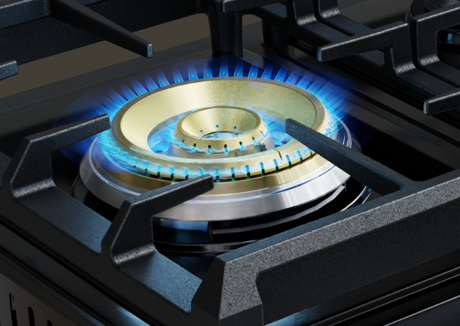 Rapid High Heat Tri-Ring Burner