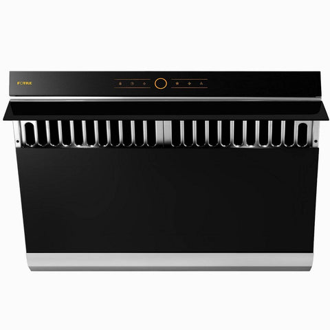 Front view of the FOTILE JQG9001 Range Hood in Black