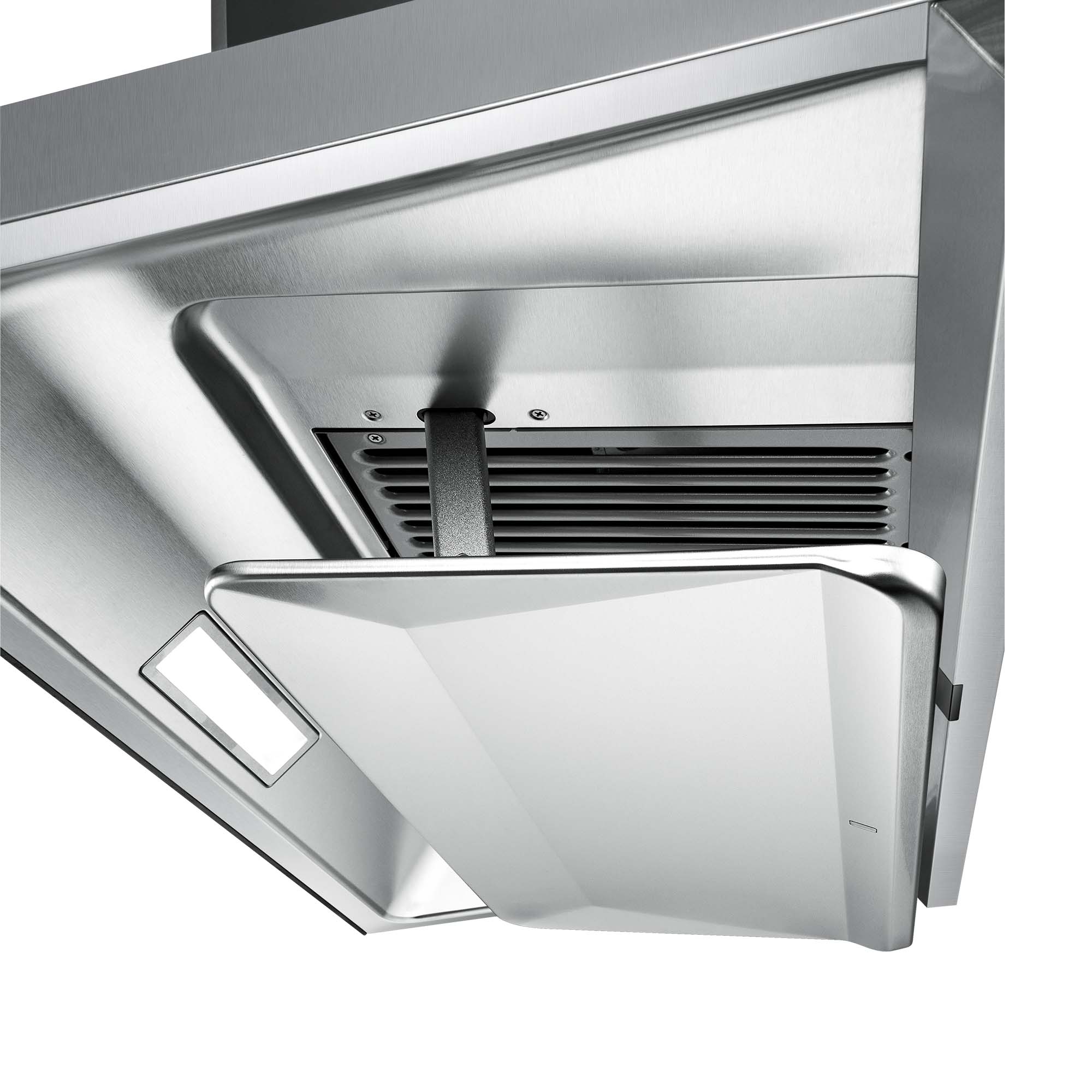  FOTILE EMS9026 36 Wall-mount Range Hood 1000 CFMs with  Touchscreen, 2 Speed-settings and Auto Turbo Mode, Manual-adjustable  Capture Shield Technology